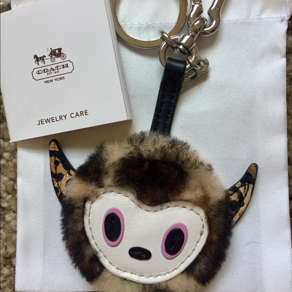 Coach X Basemen Buster Le Fauve Bag Charm/Key Fob